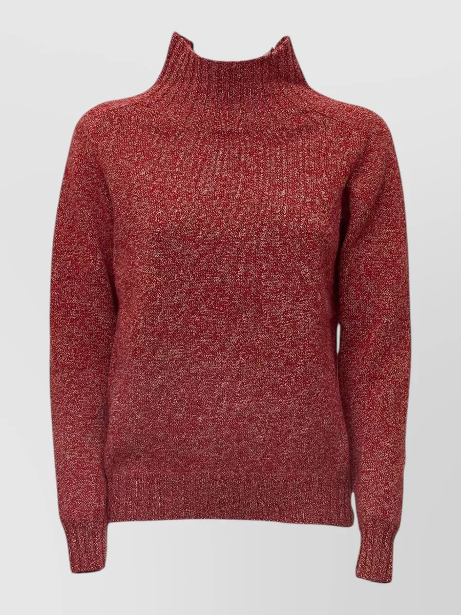 Zanone wool angora ribbed turtleneck sweater