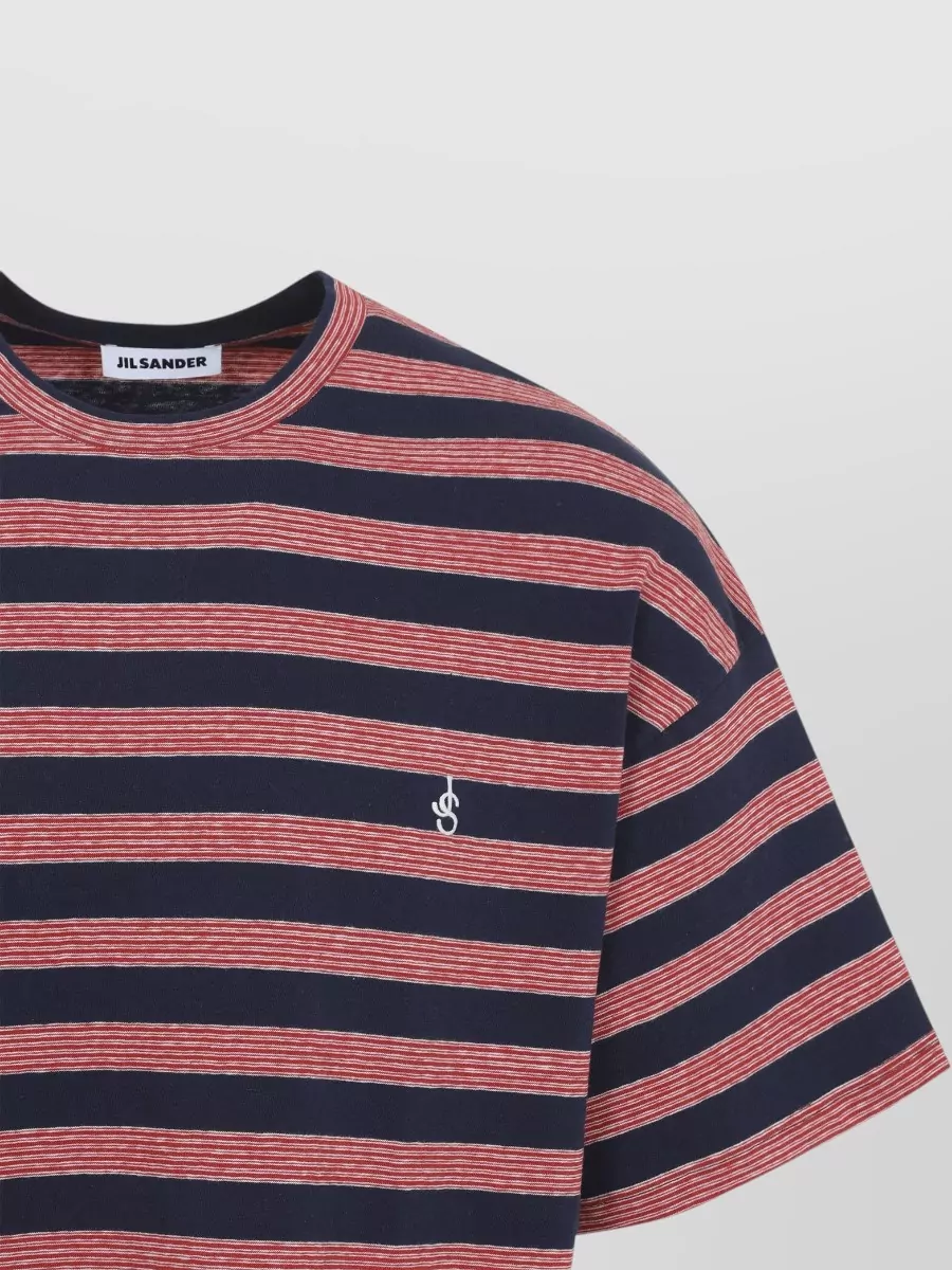 Jil Sander Striped Cotton Relaxed-Fit T-Shirt