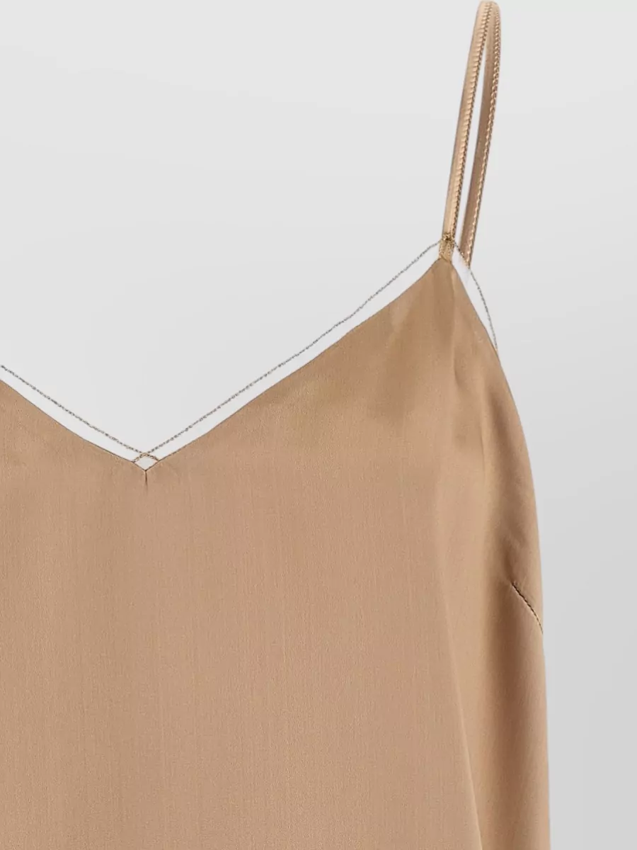 Fabiana Filippi Lingerie Style Top Lightweight Spaghetti Straps