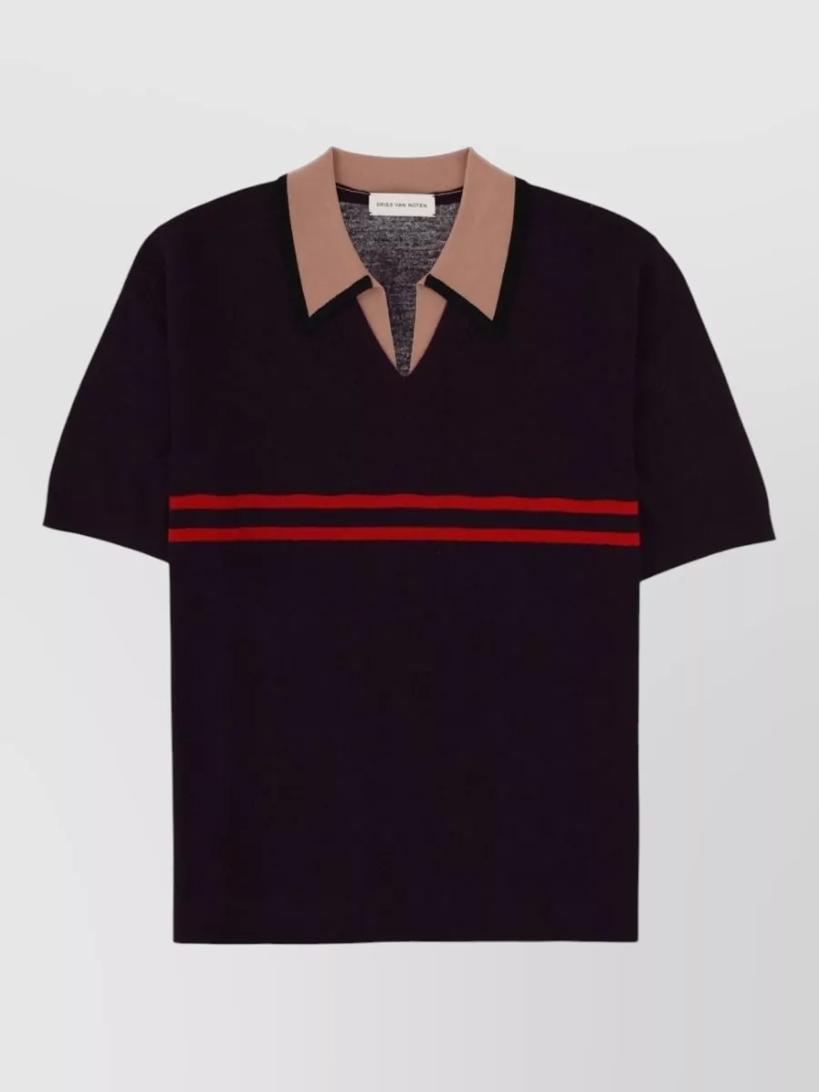 Dries Van Noten wool polo shirt