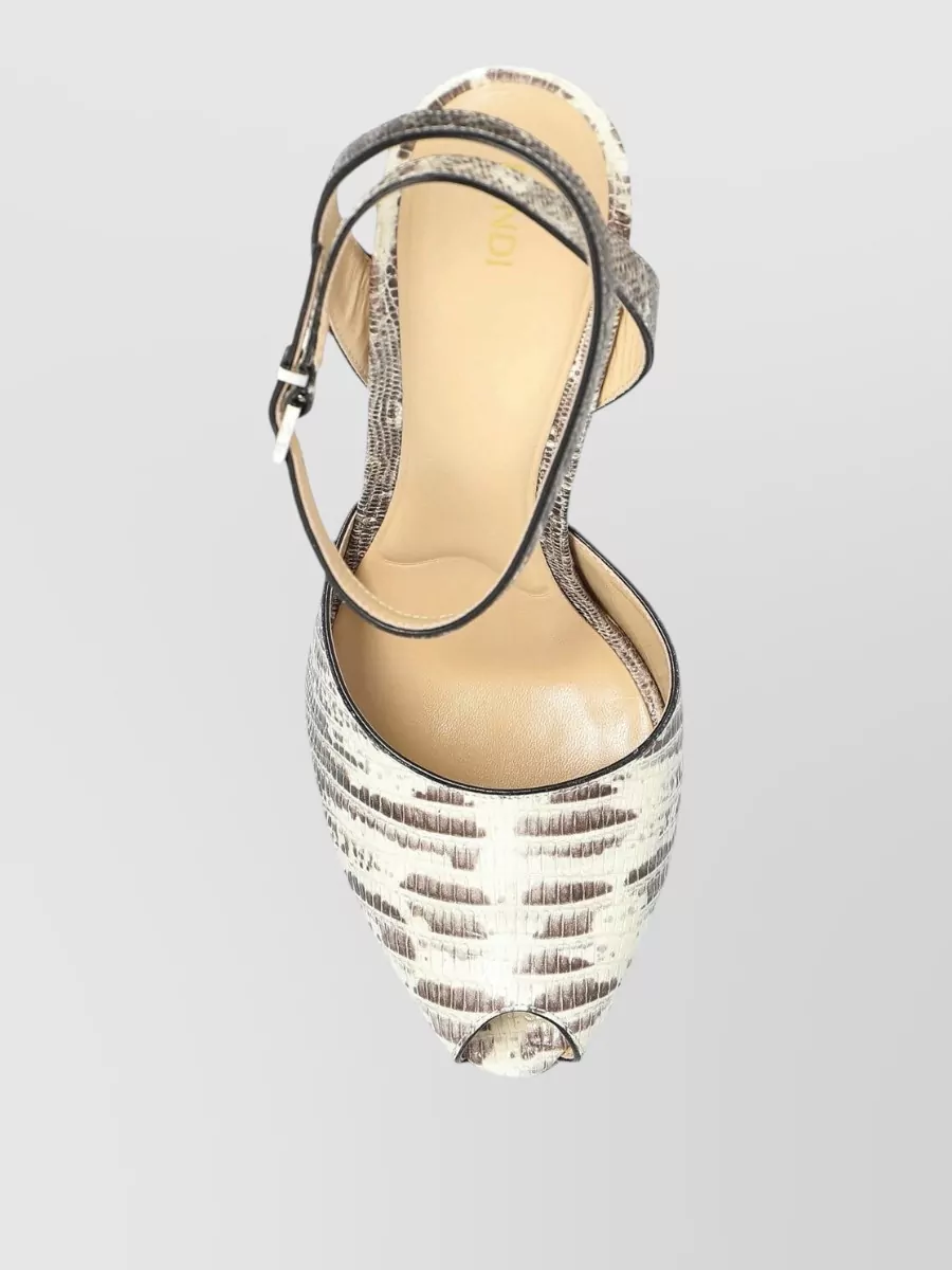 Fendi Leather Platform Sandals