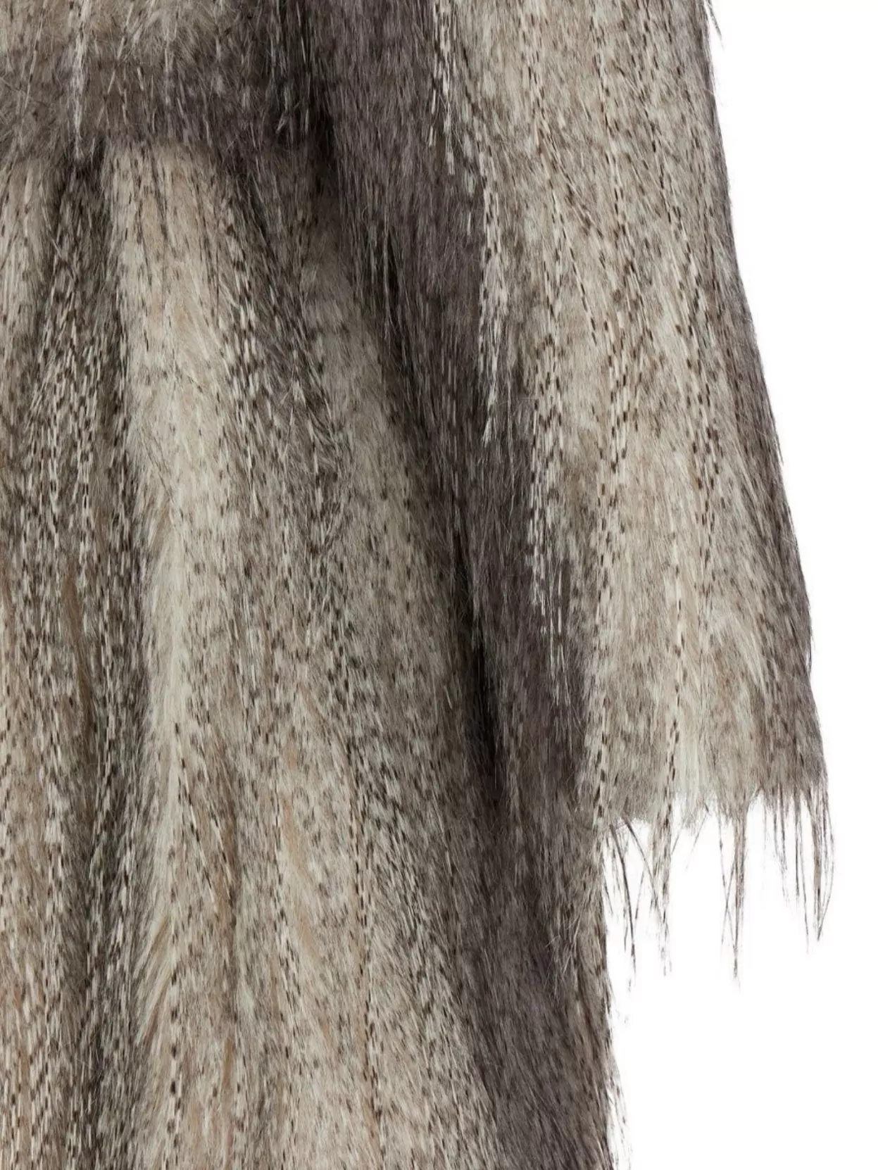 Giuseppe Di Morabito Waist Belted Faux Fur Knee Length Coat