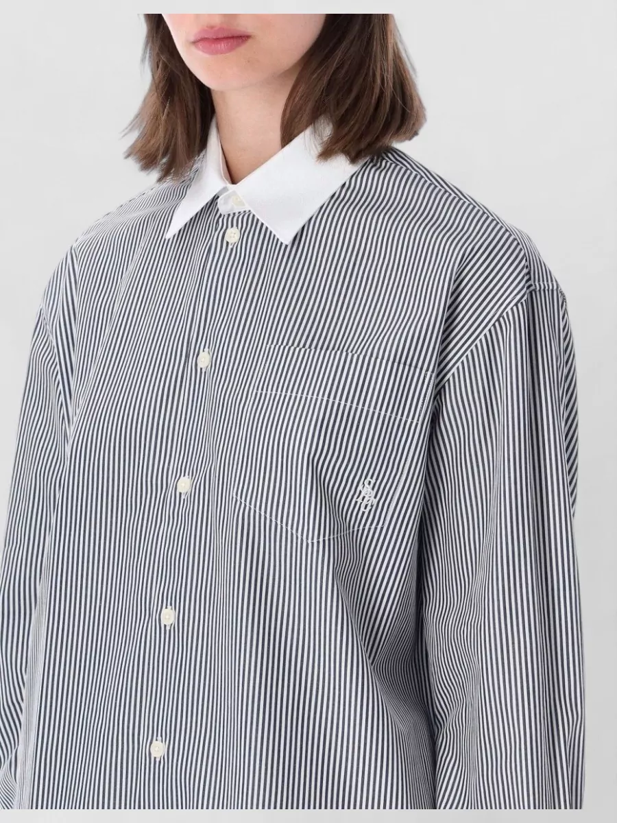 Sporty & Rich Striped Oversized Cotton Pyjama Set