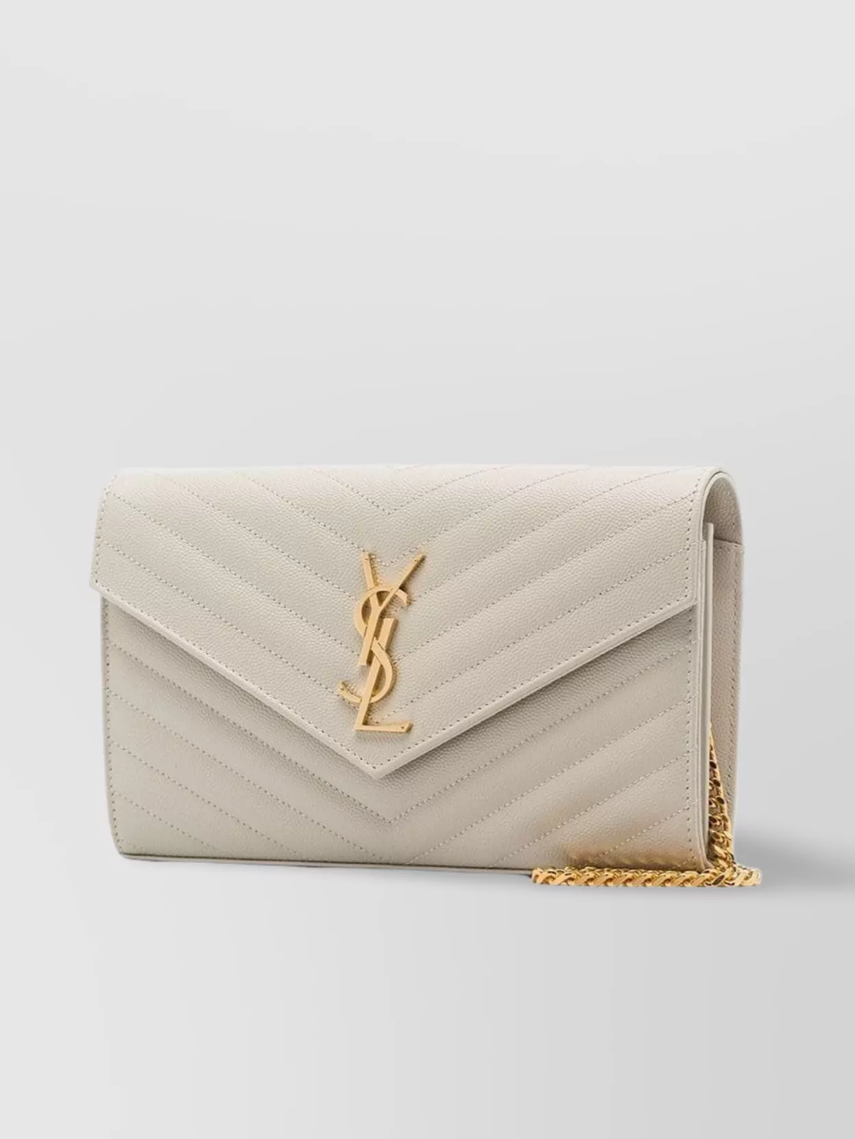Saint Laurent Quilted Envelope Cross-Body Bag Chain