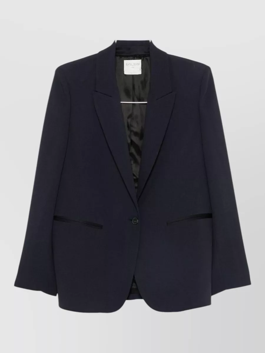 Forte Forte crepe single-breasted blazer jacket