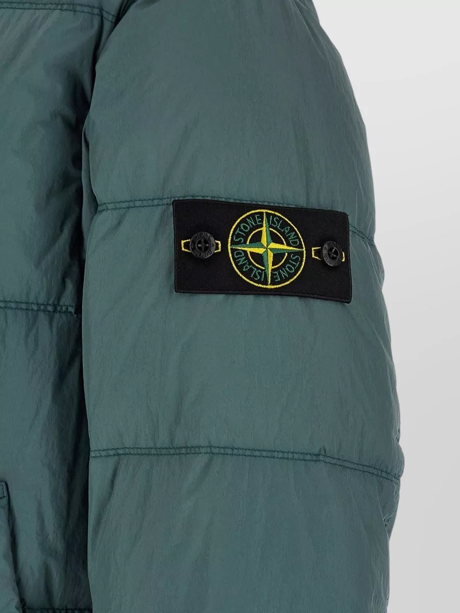 Stone Island Down Hooded Quilted Puffer Jacket