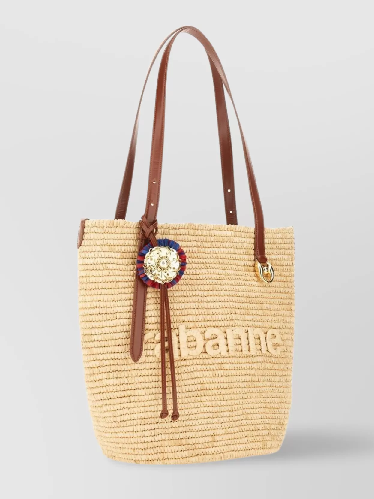 Paco Rabanne Tote Bag Leather Handles Charm
