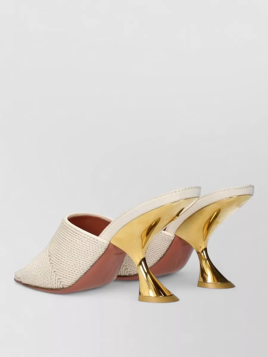 Amina Muaddi Fabric Mules