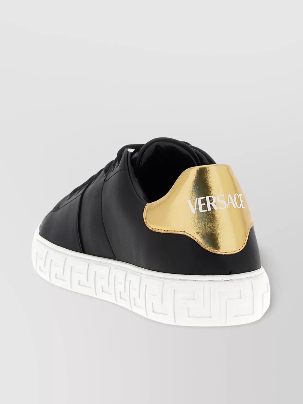 Versace 'Greca' Low-Top Sneakers Gold Accents