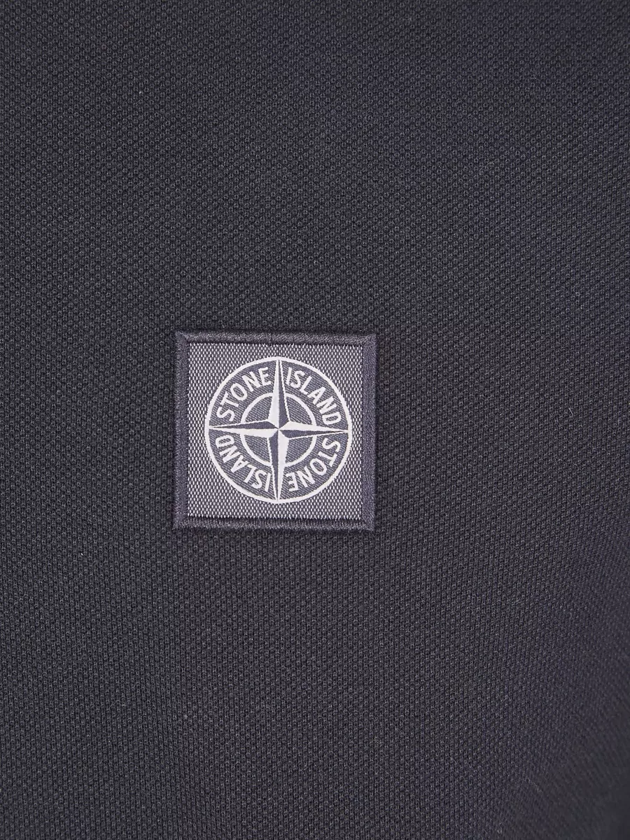 Stone Island Short Sleeve Polo Shirt Straight Fit Collar