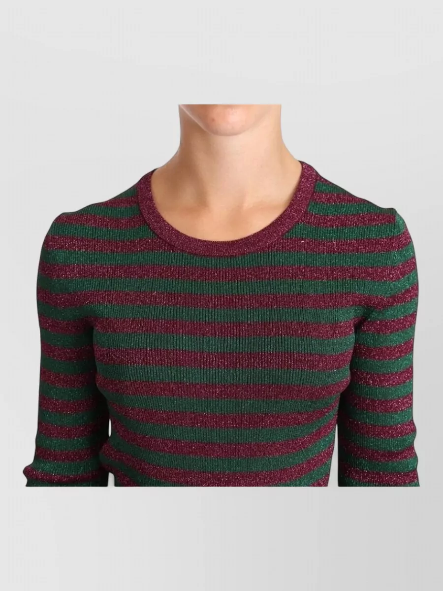 Dolce&Gabbana Striped Slim-Fit Crew-Neck Sweater