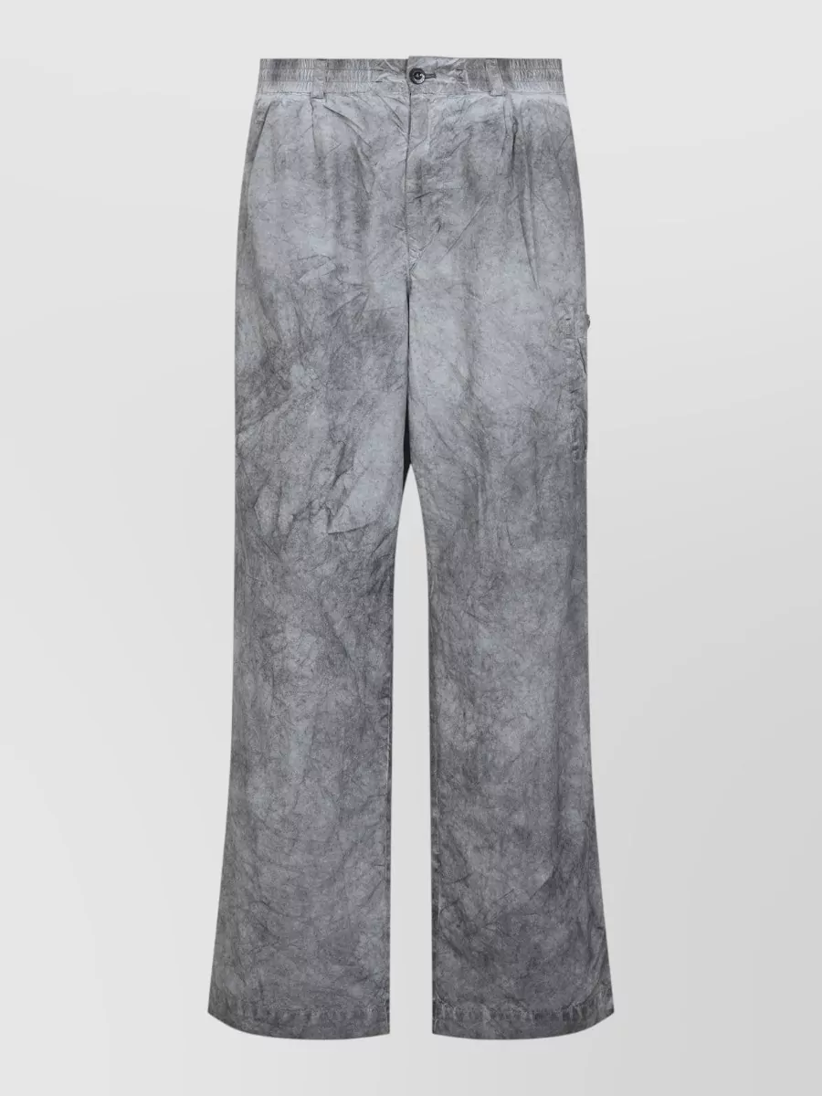 C.P. Company Crinkled wide-leg cargo trousers