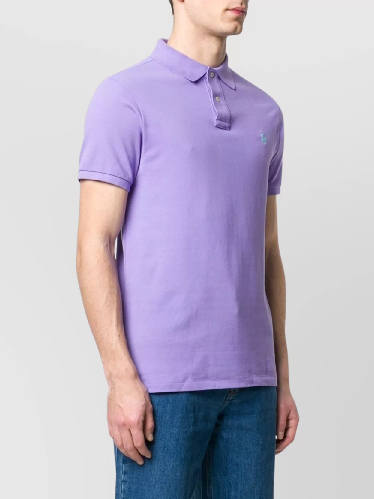 Ralph Lauren Logo Knit Polo Collar Short Sleeves