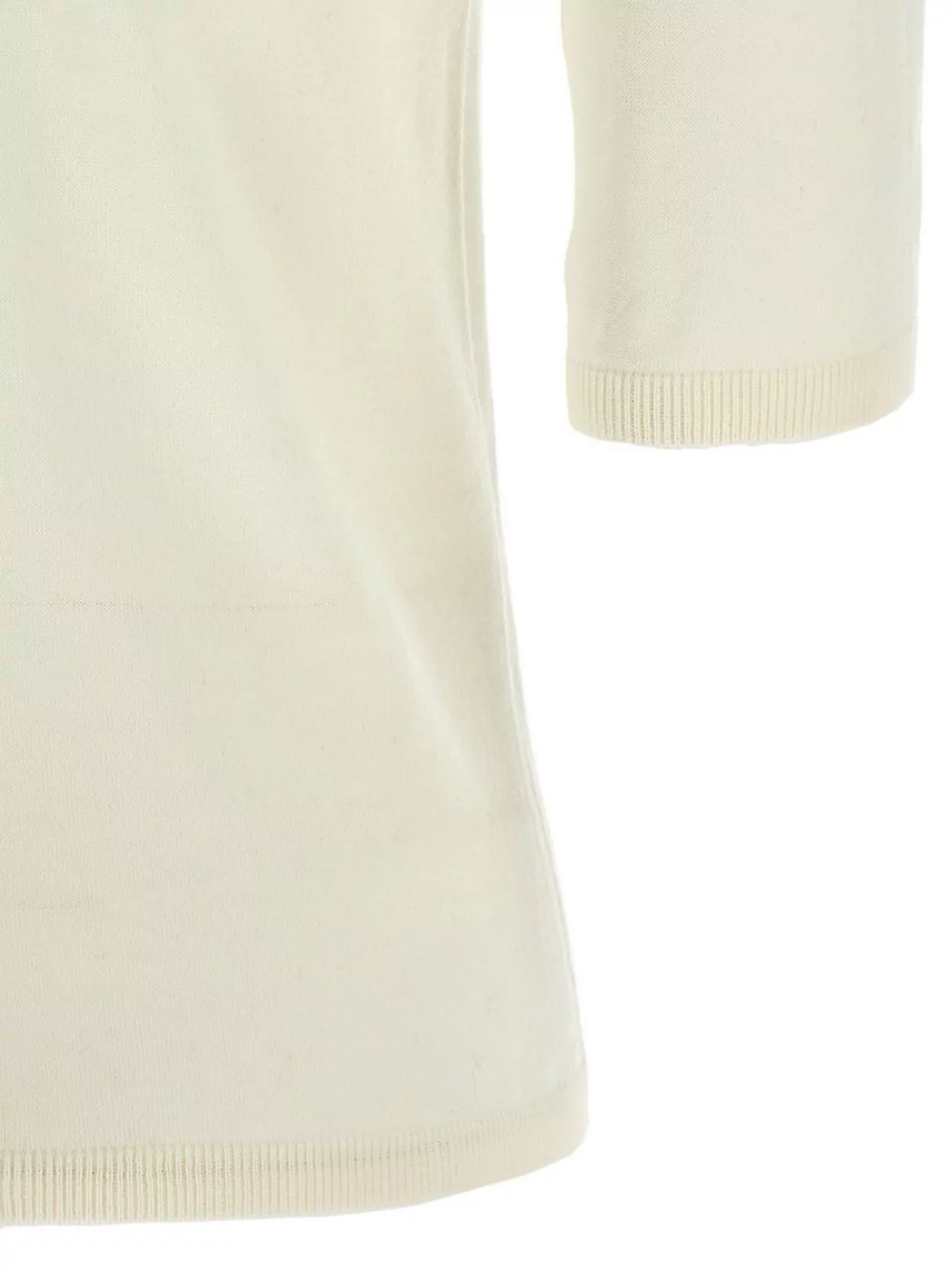 Max Mara Turtleneck Sweater 3/4 Sleeves In Neutrals