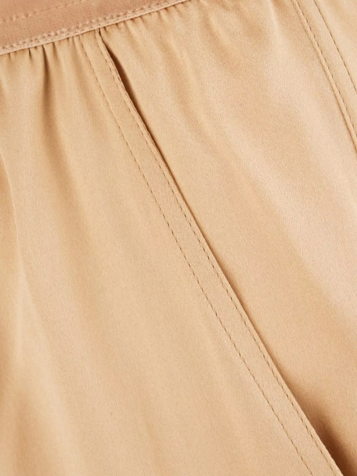 Tom Ford Stretch Silk Pants Elastic Waistband In Brown