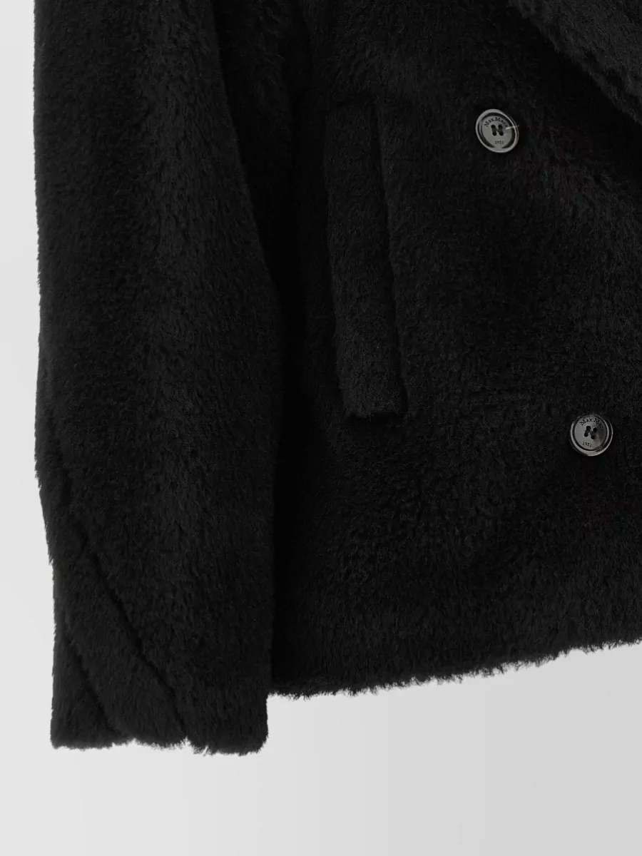 Max Mara Silk-Blend Double-Breasted Short Coat