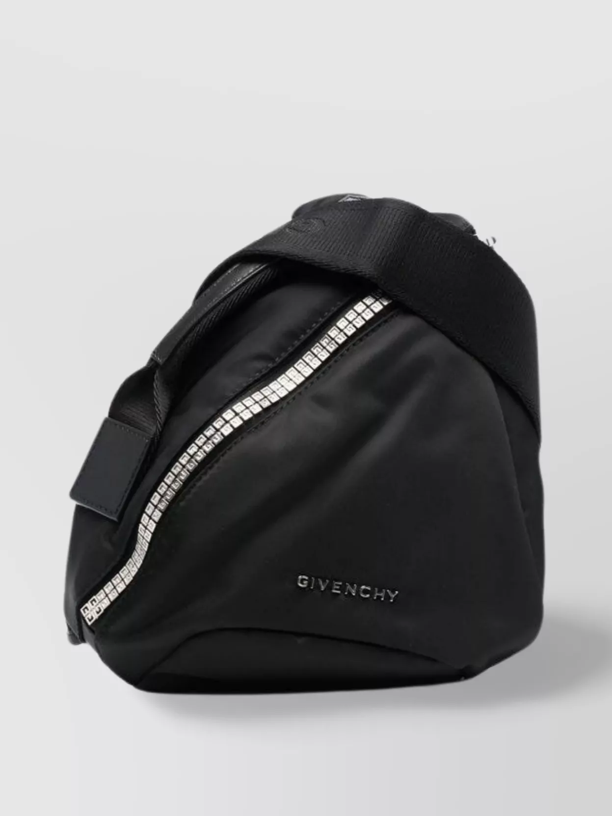 Givenchy G-zip Triangle Bag Small In Black