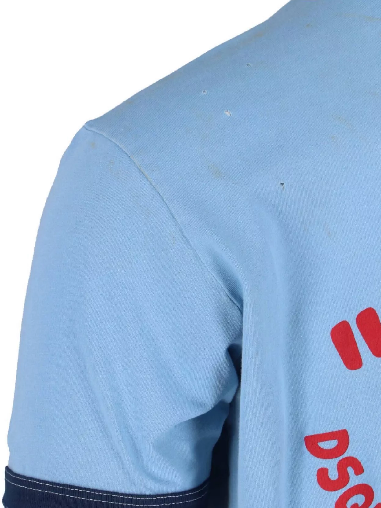 Dsquared2 Crew Neck Graphic Print Contrast Trim