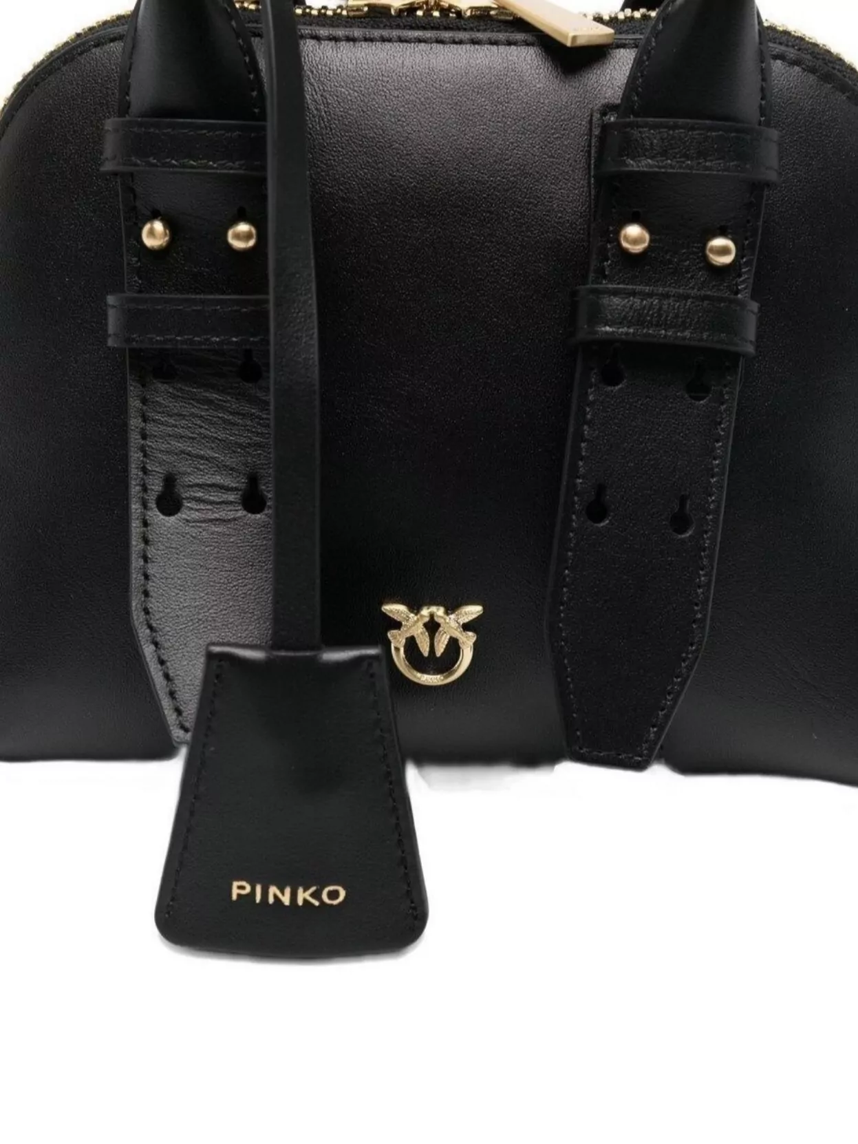 Pinko Mini Escape Leather Shoulder Bag