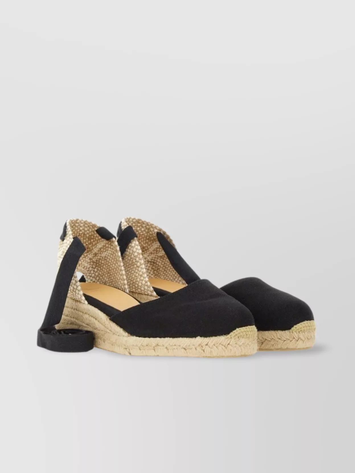 Castaner Woven Texture Espadrille Ankle Wrap