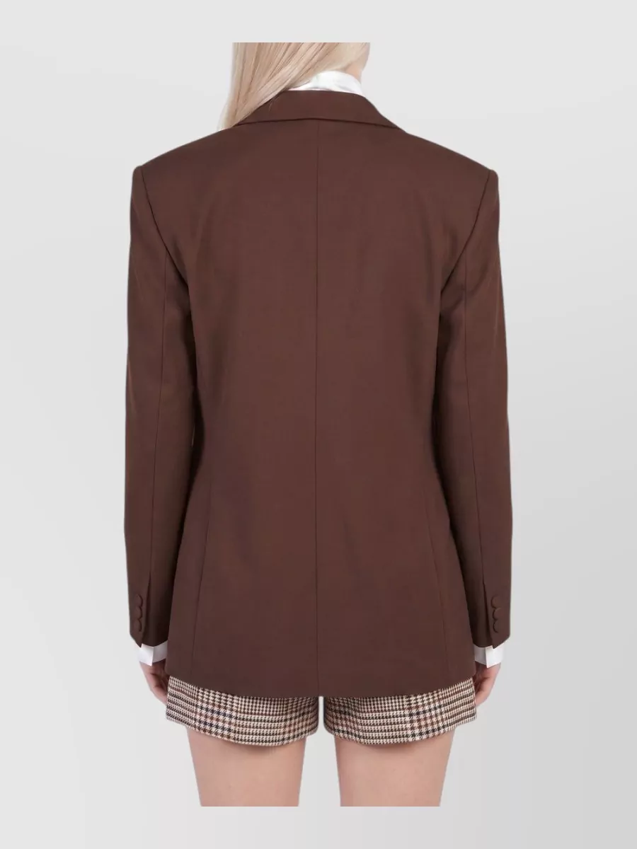 Federica Tosi Single-Breasted Loose-Fit Suit Jacket