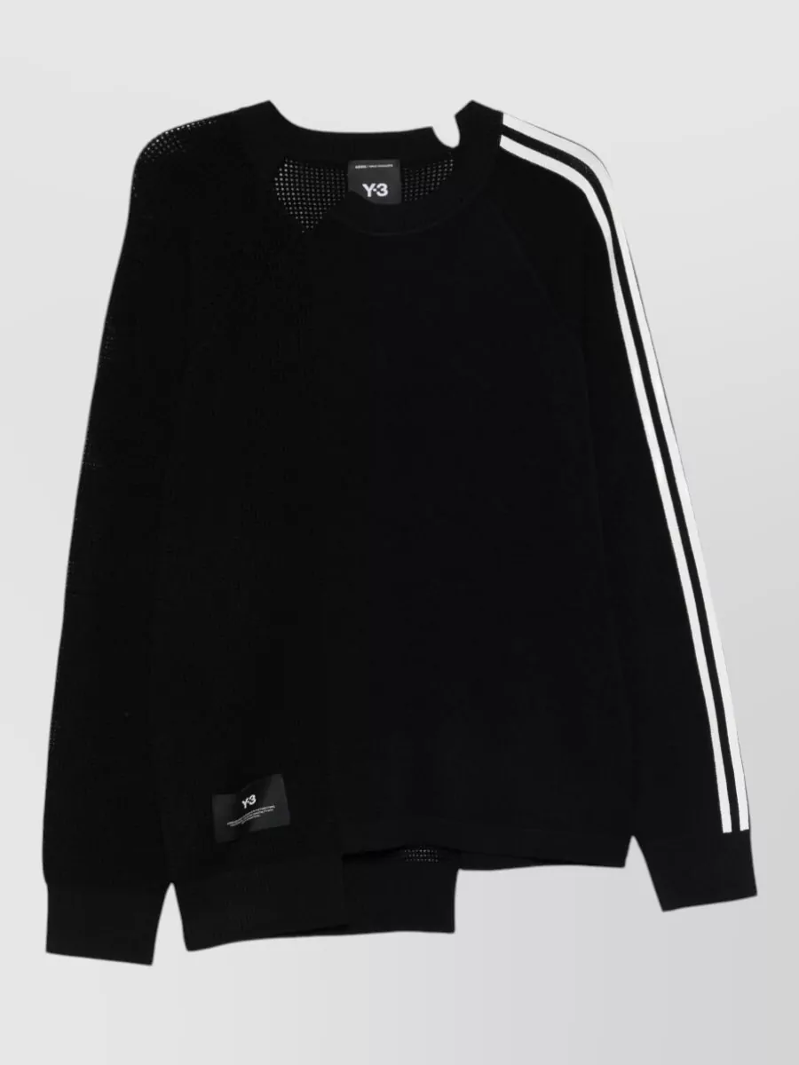 Y-3 logo-print long-sleeve sweatshirt