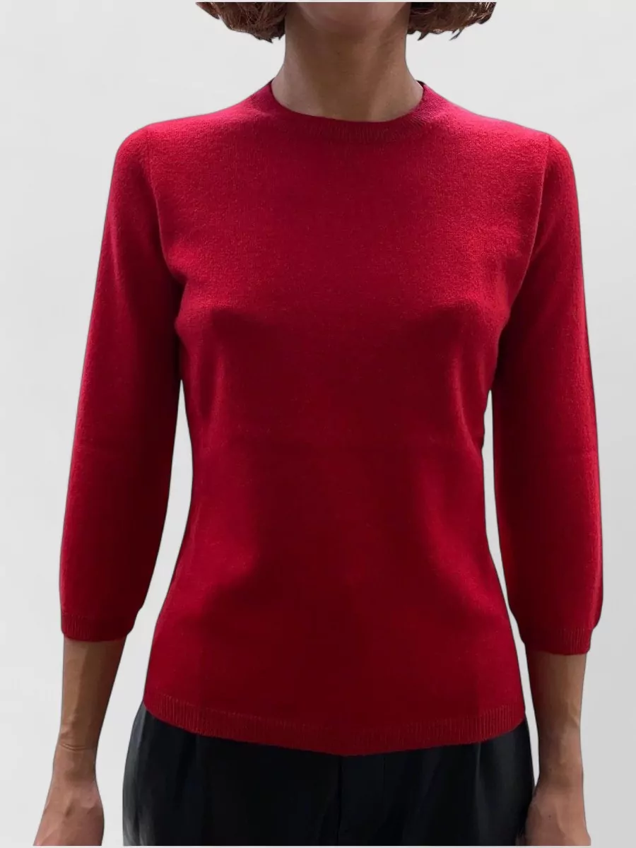 La Rose cashmere 3/4-sleeve jumper
