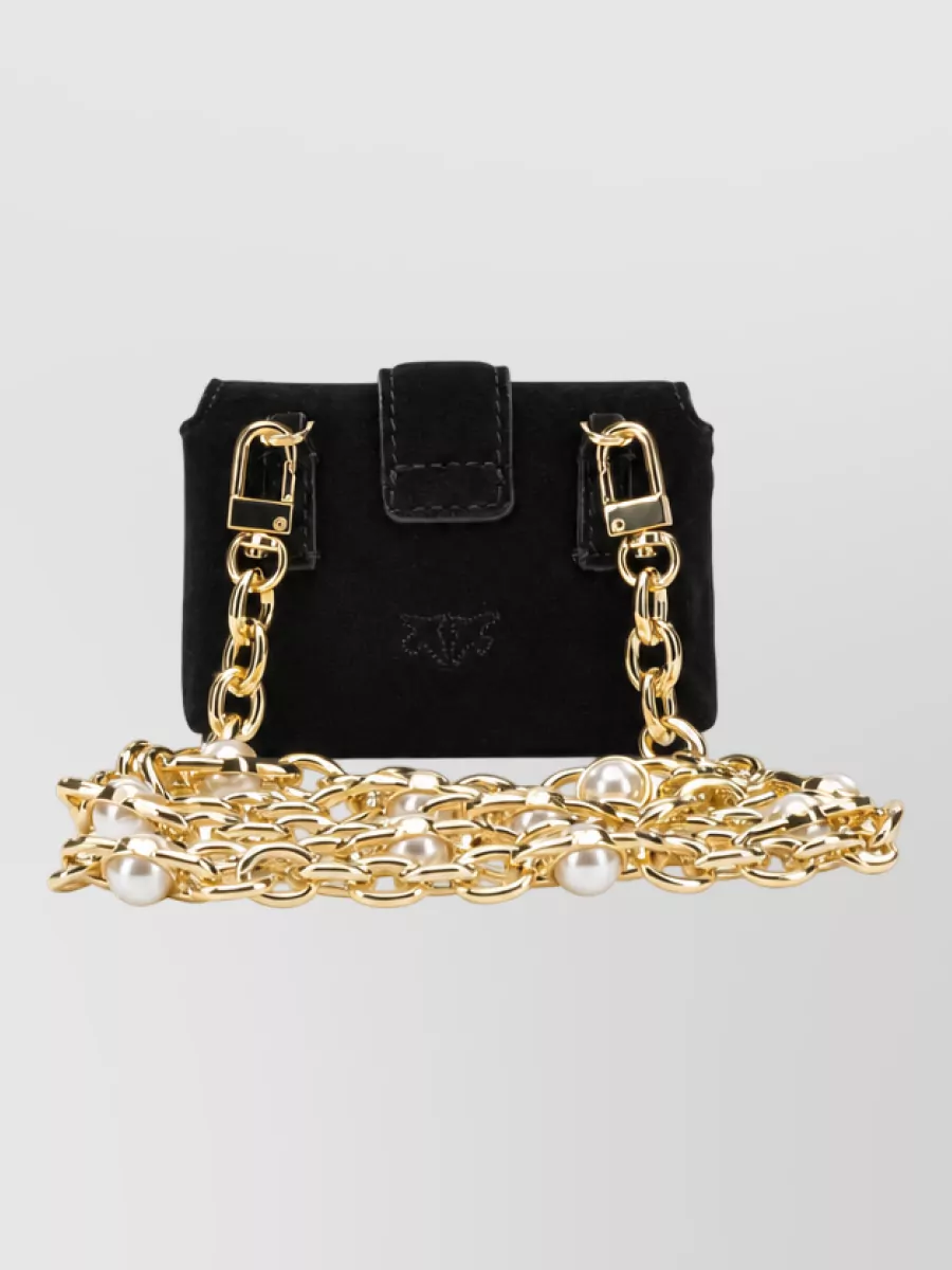 Pinko leather card holder