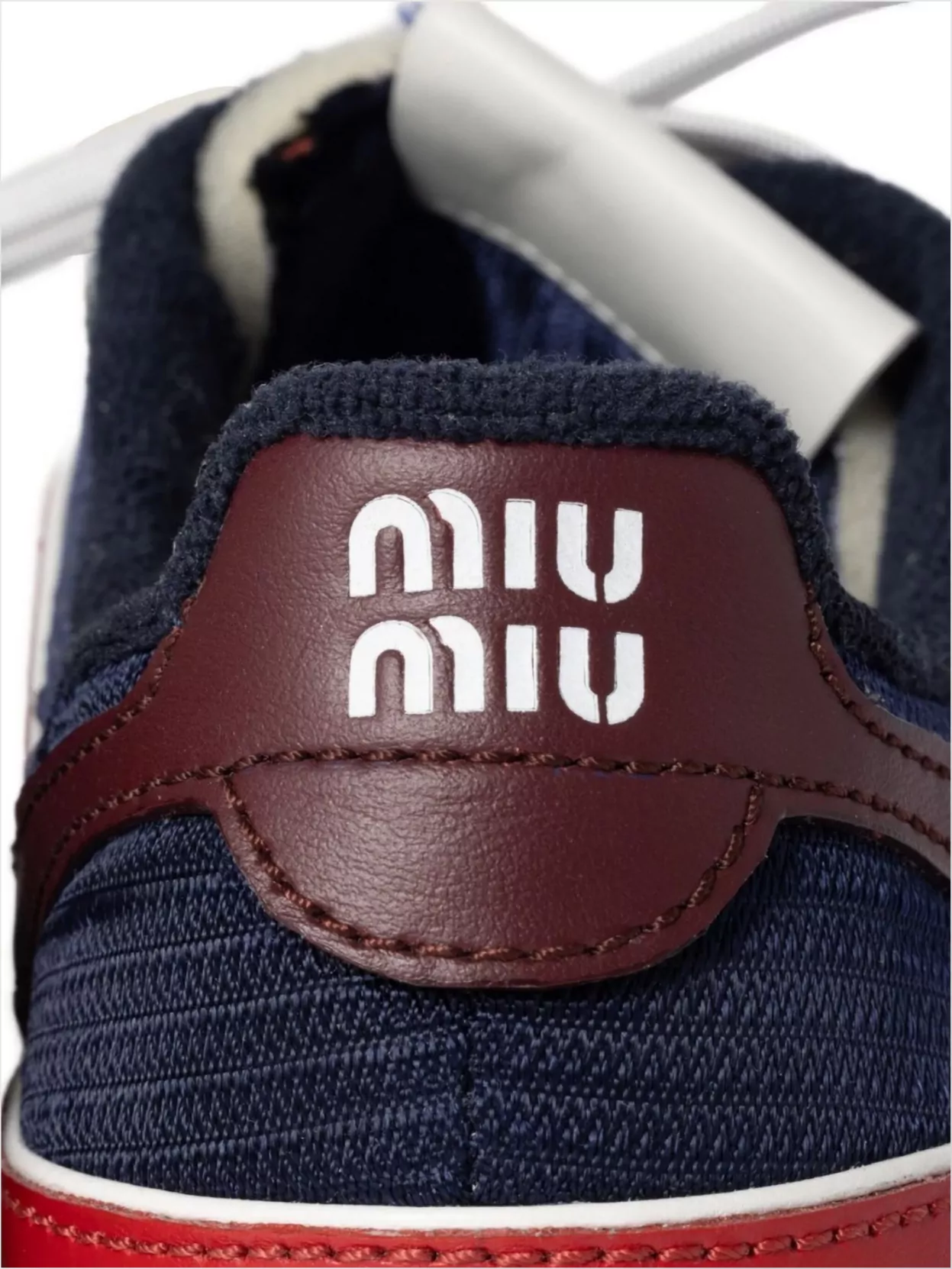 Miu Miu Multicolor Tech Fabric And Suede Gymnasium Sneakers In Blue