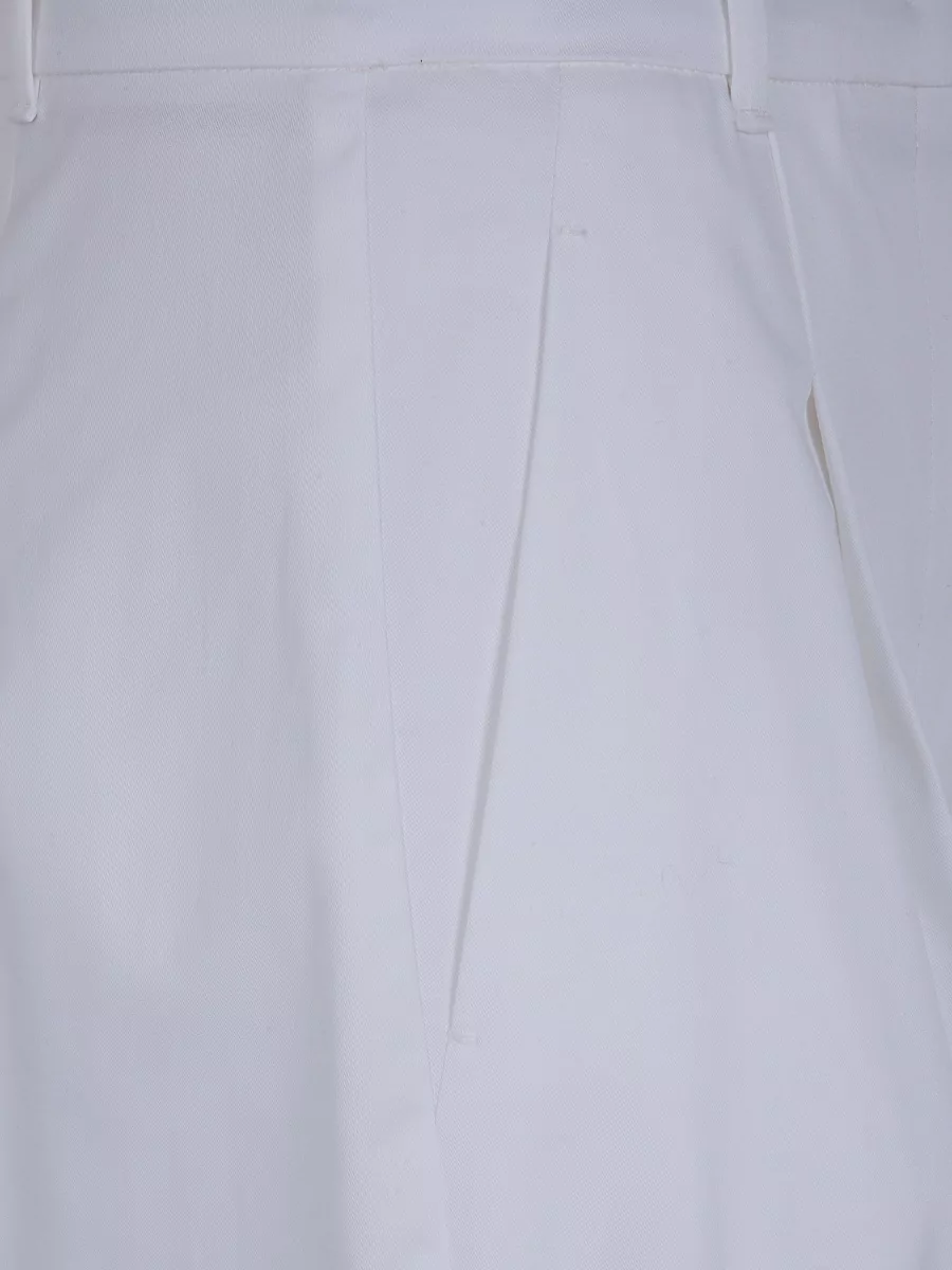 S Max Mara Cotton Wide-Leg Tailored Shorts