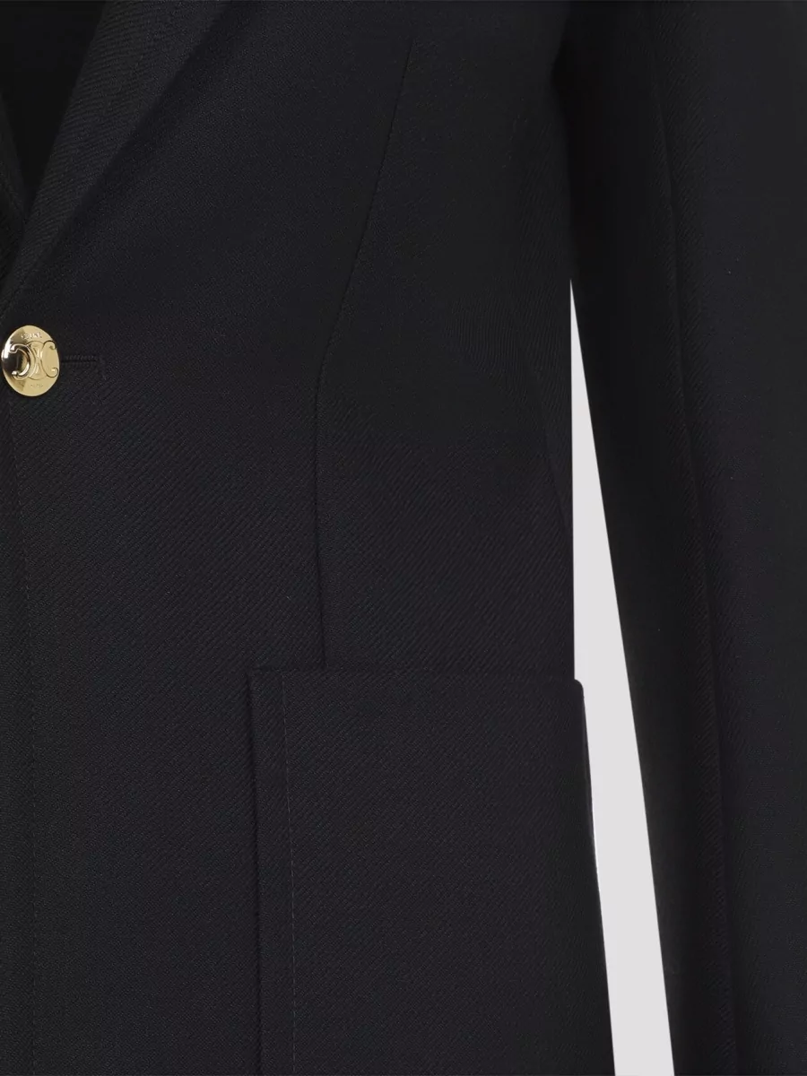 Celine Wool Mohair Single Breasted Suit Jacket