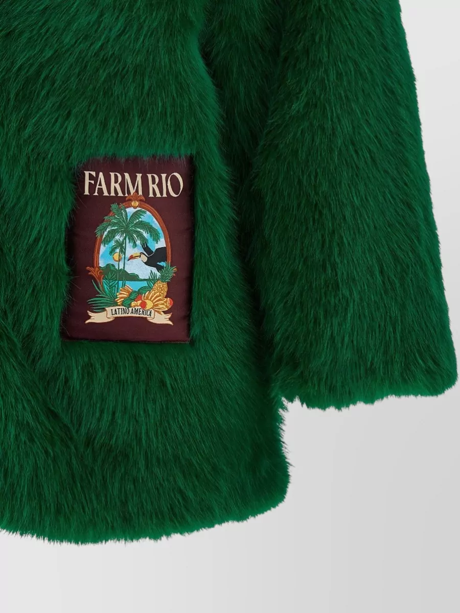 Farm Rio Faux Fur Oversized Coat