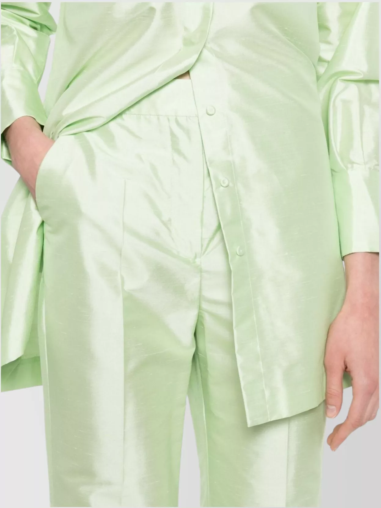 Max Mara Tailored Trousers Button Detailing In White