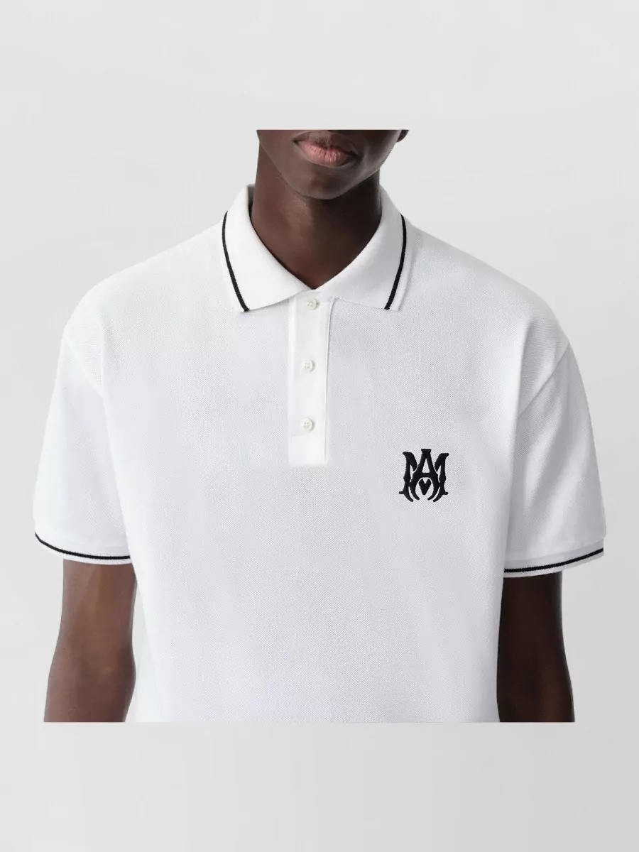 Amiri Arts District Logo Detail Polo Shirt