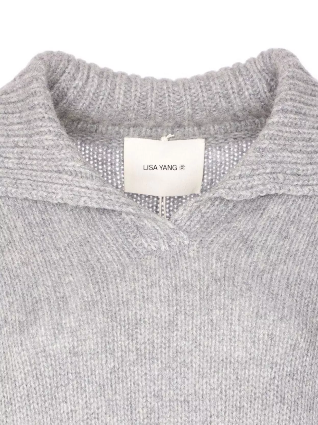 Lisa Yang Knitwear V Neck Ribbed Cuffs 3/4 Sleeves