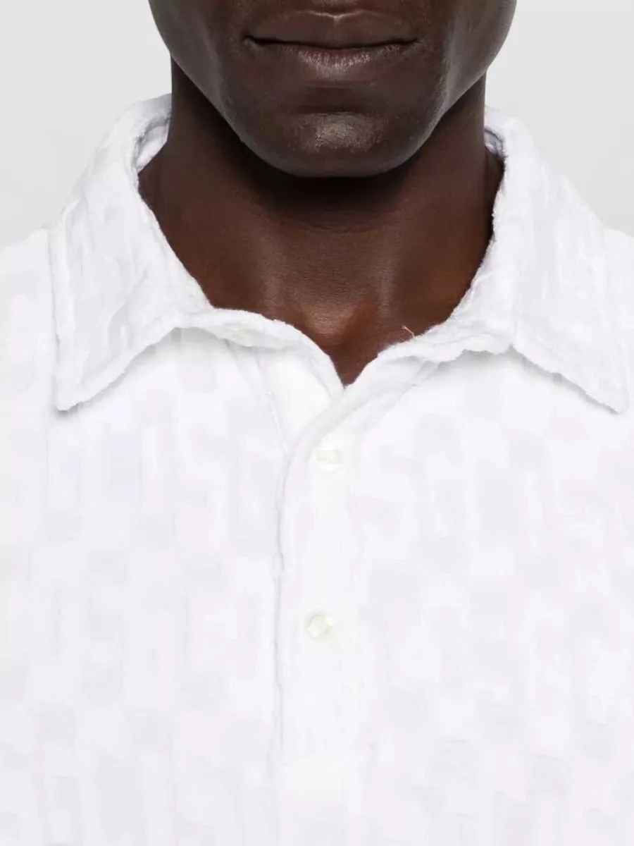 Gcds Jacquard Logo Terry Polo Shirt