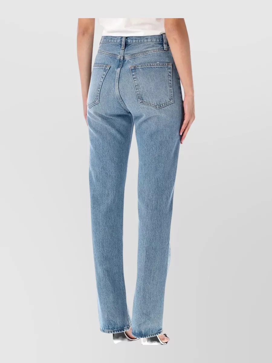Frame Denim High-Rise Straight-Leg Jeans