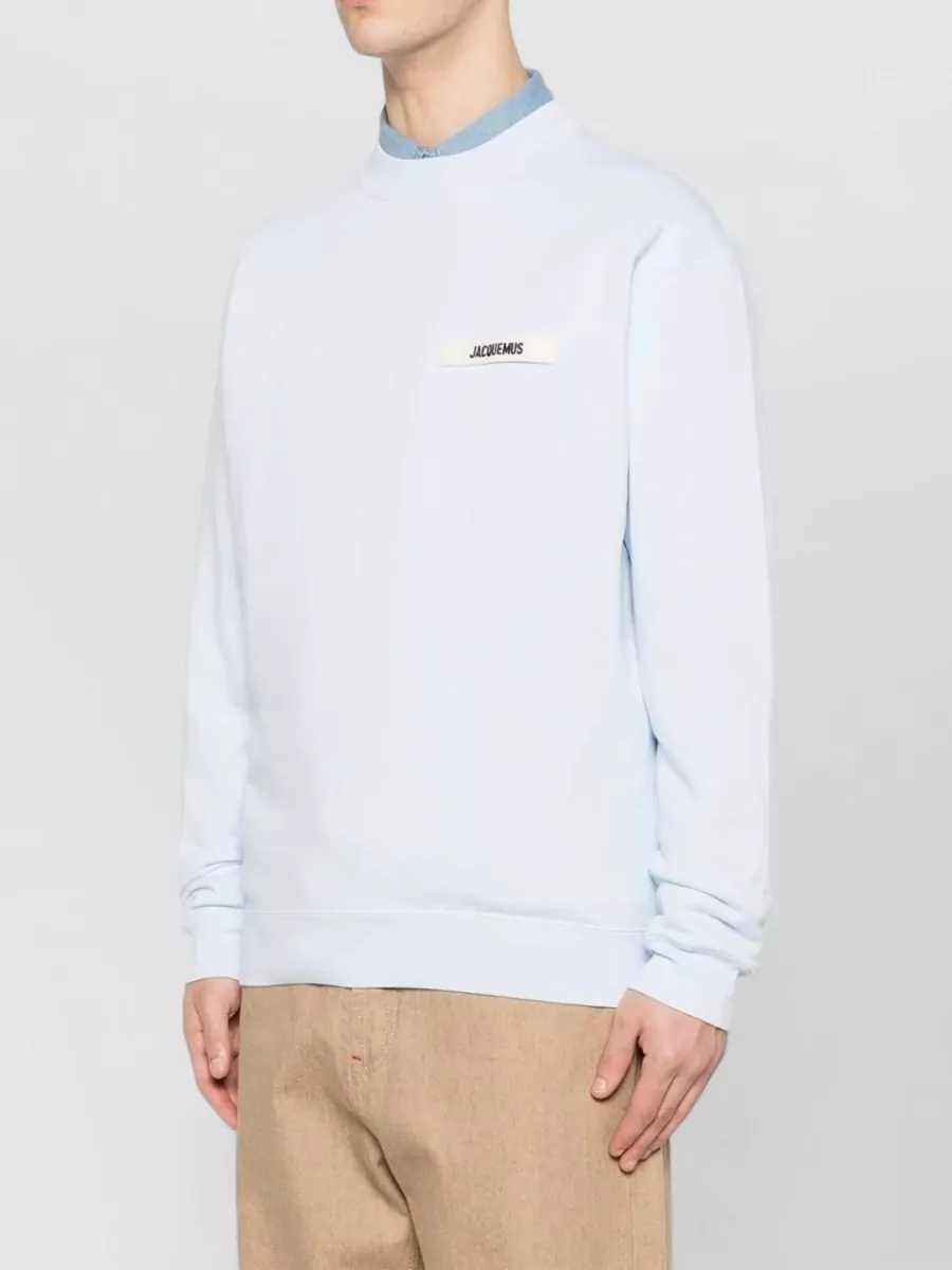 Jacquemus Cotton Relaxed-Fit Logo-Embroidered Crewneck Sweatshirt