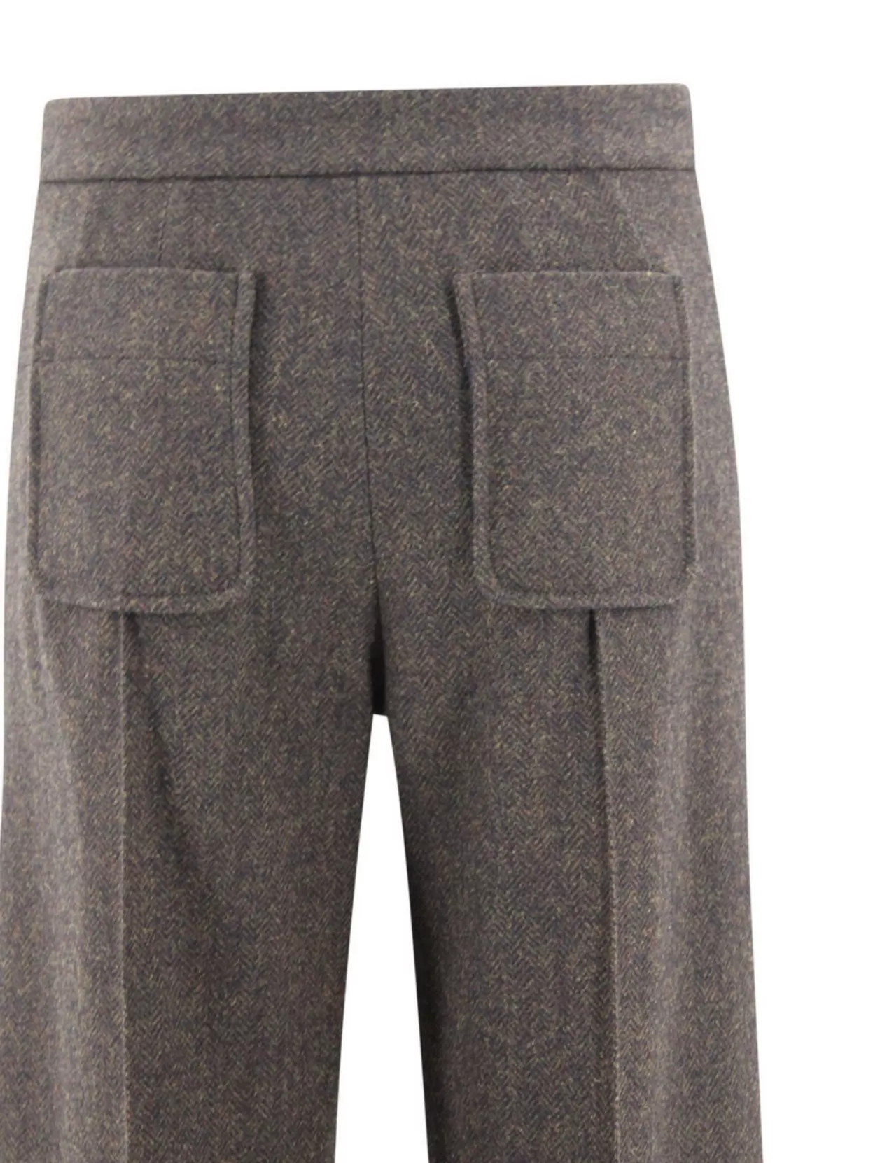 Soeur Flared High Waist Wool Trousers