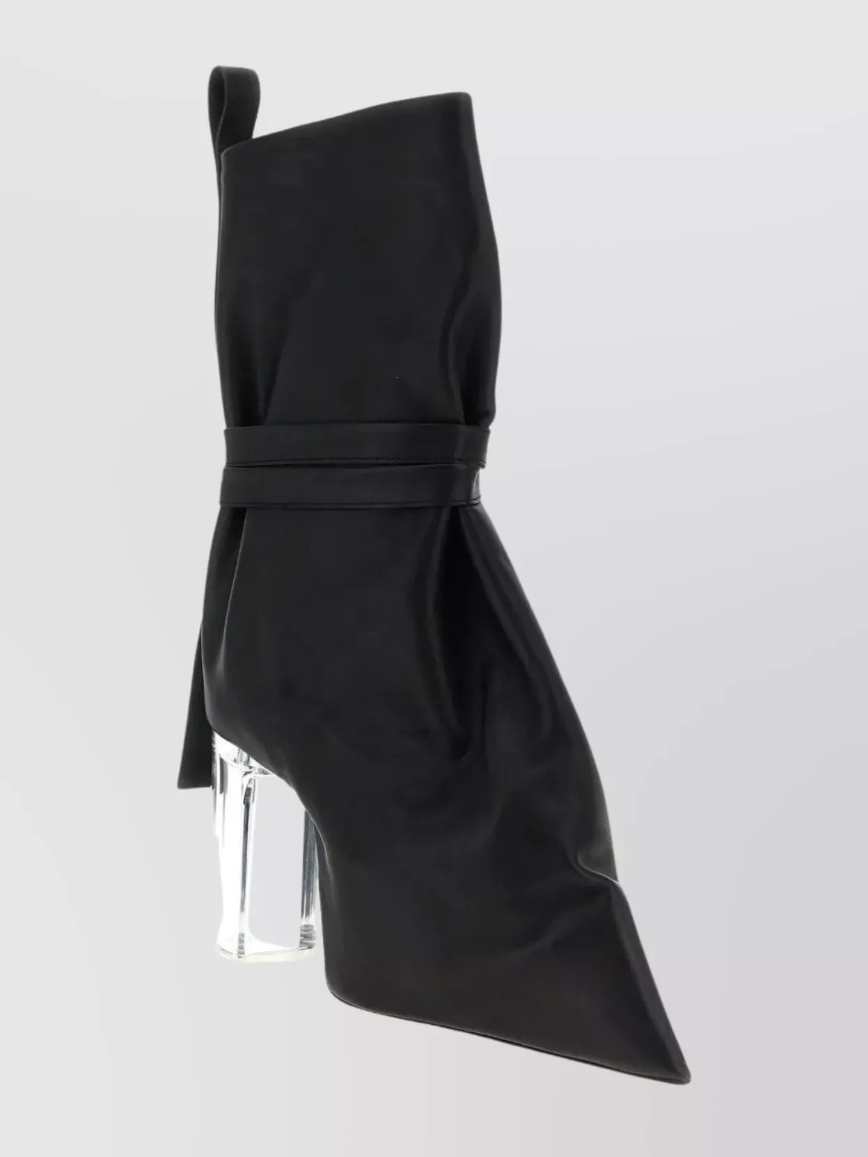 Rick Owens Leather Boots Transparent Heel