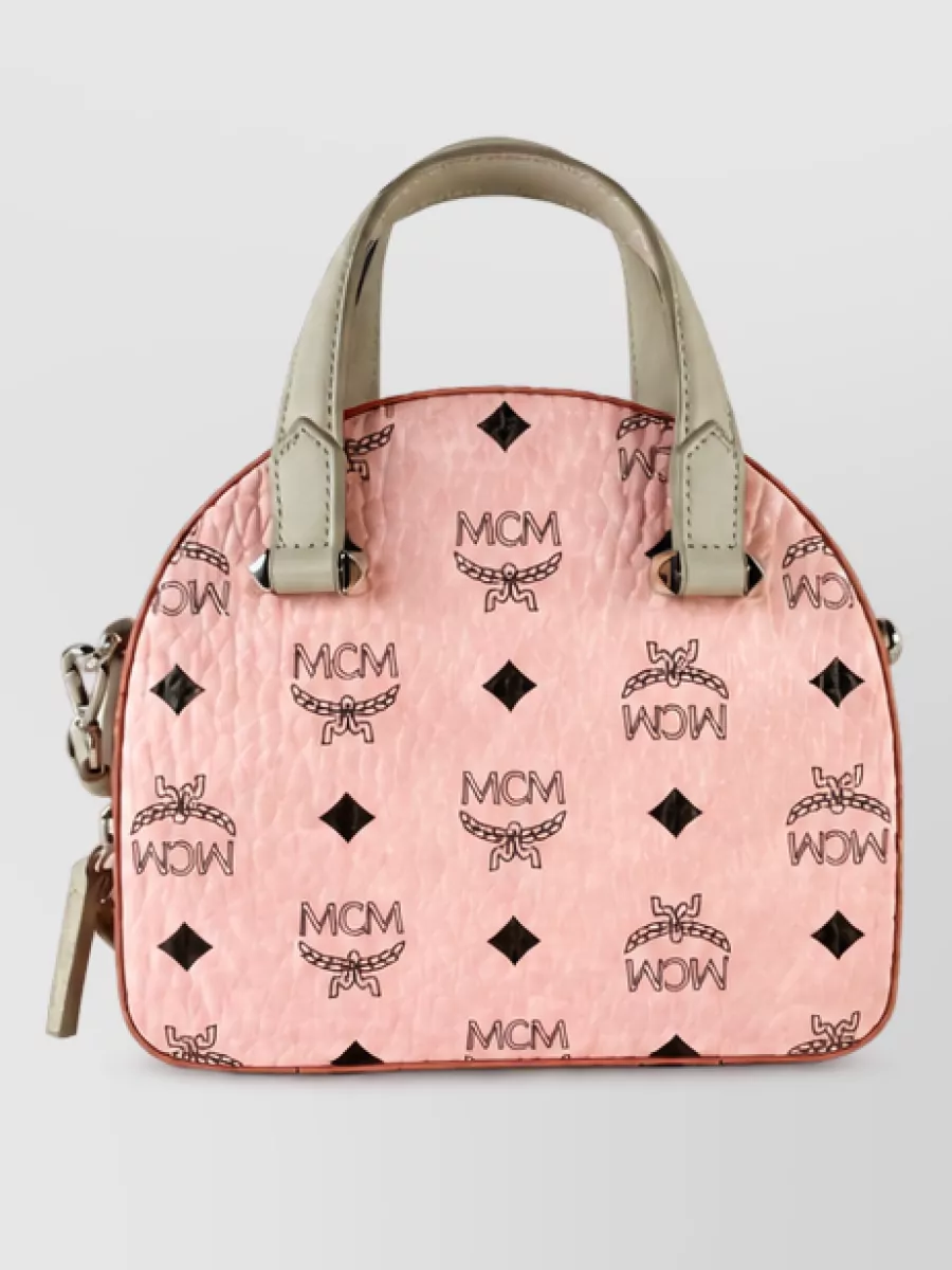 Mcm na leather mini crossbody bag