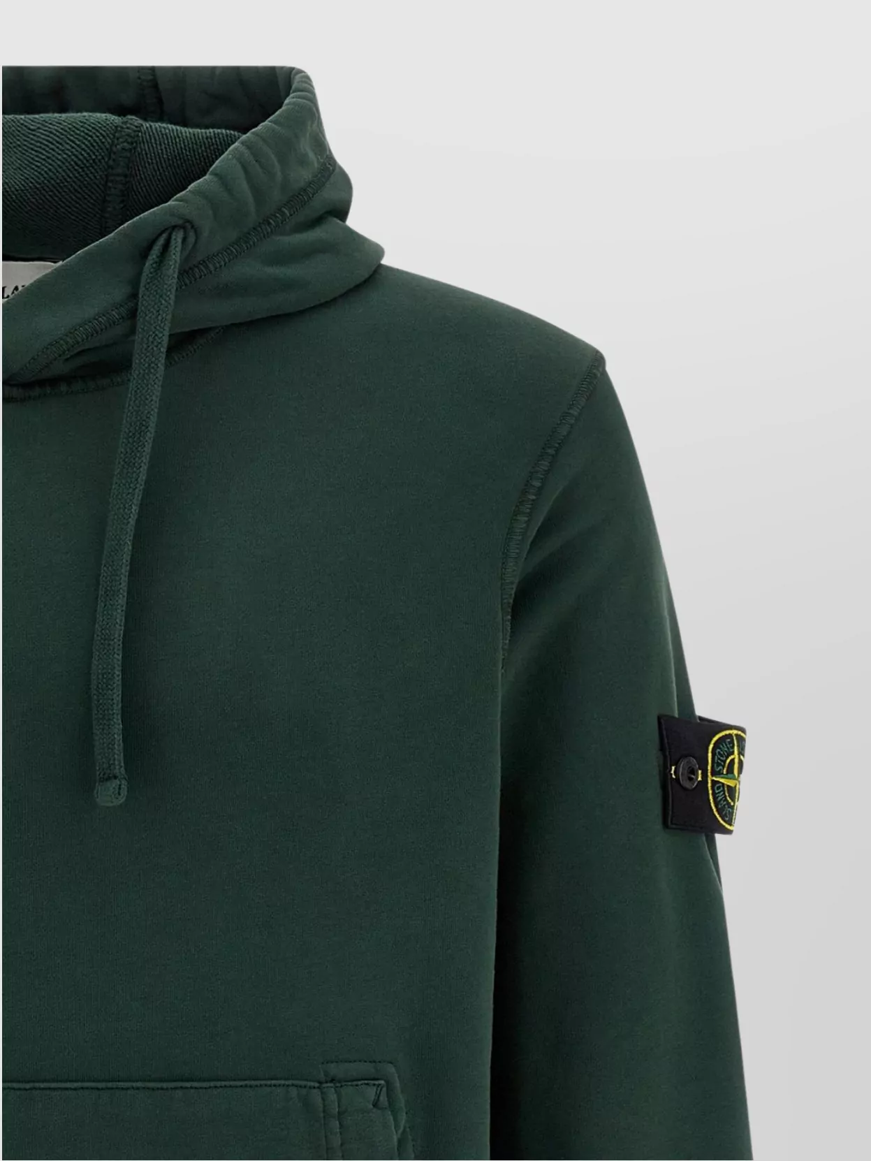 Stone Island Hoodie With Logo And Drawstring Hood