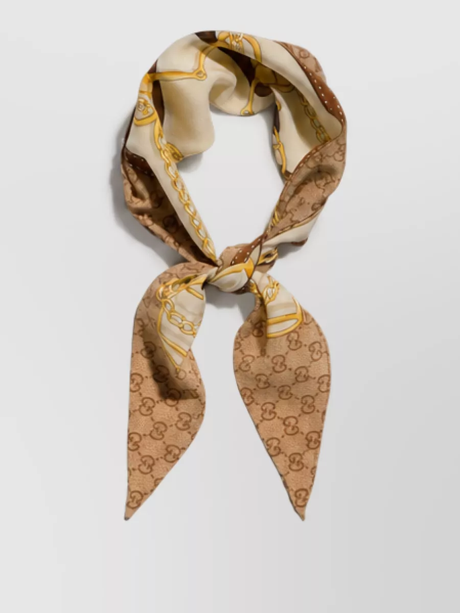 Gucci silk printed diamond scarf