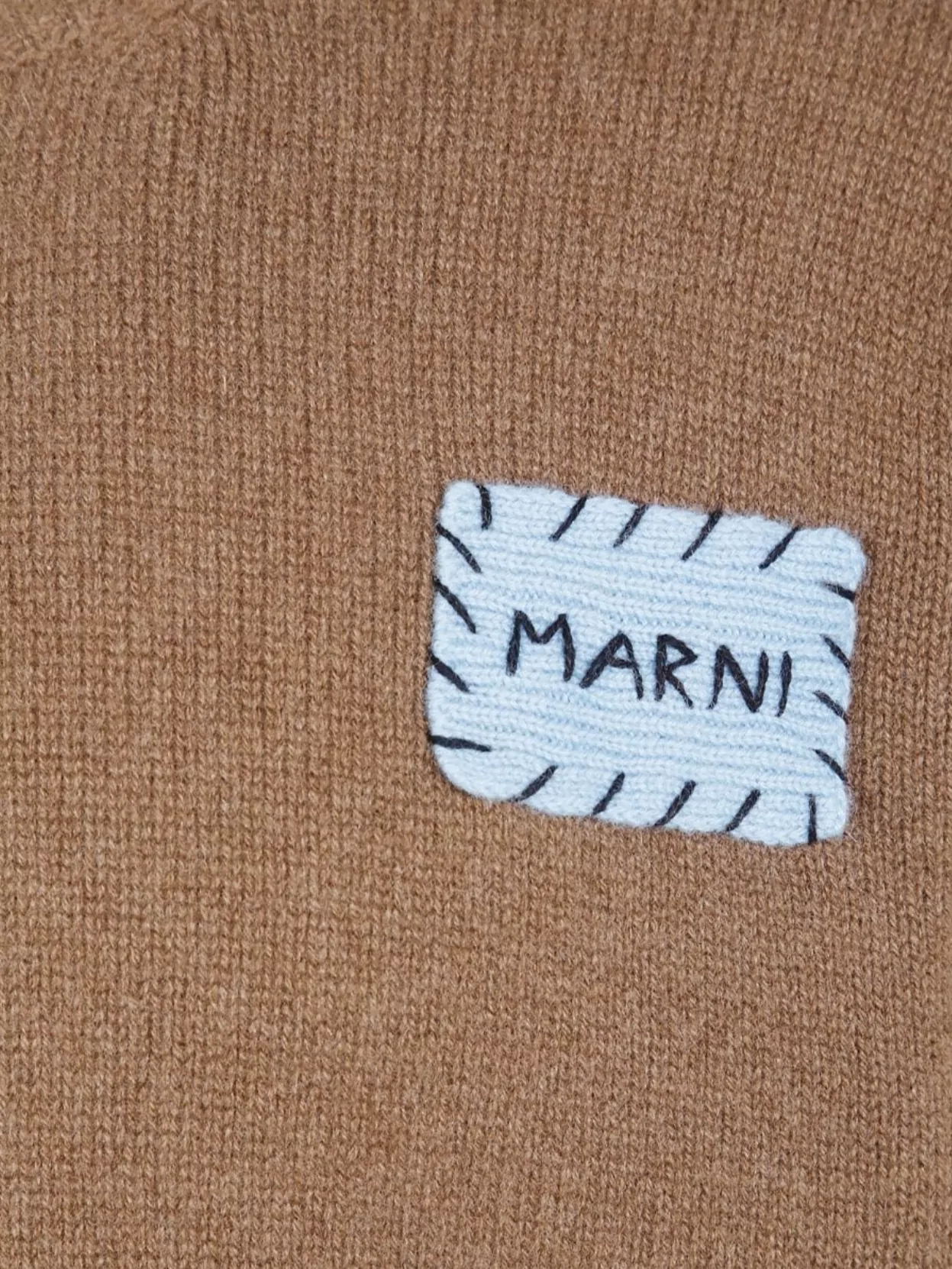 Marni Ribbed Cuff Crew Neck Knit Sweater