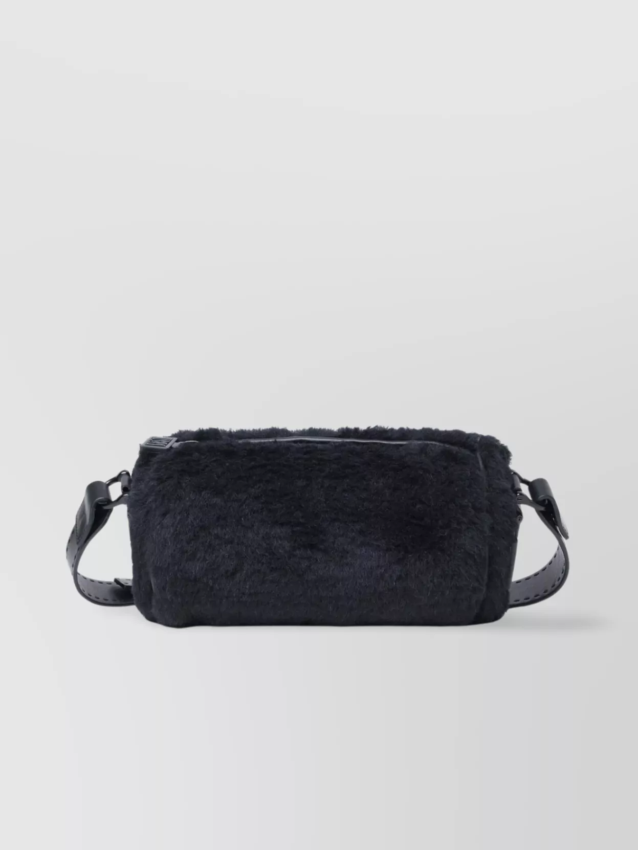 Shop Max Mara Small Rectangular Fur Texture Bag