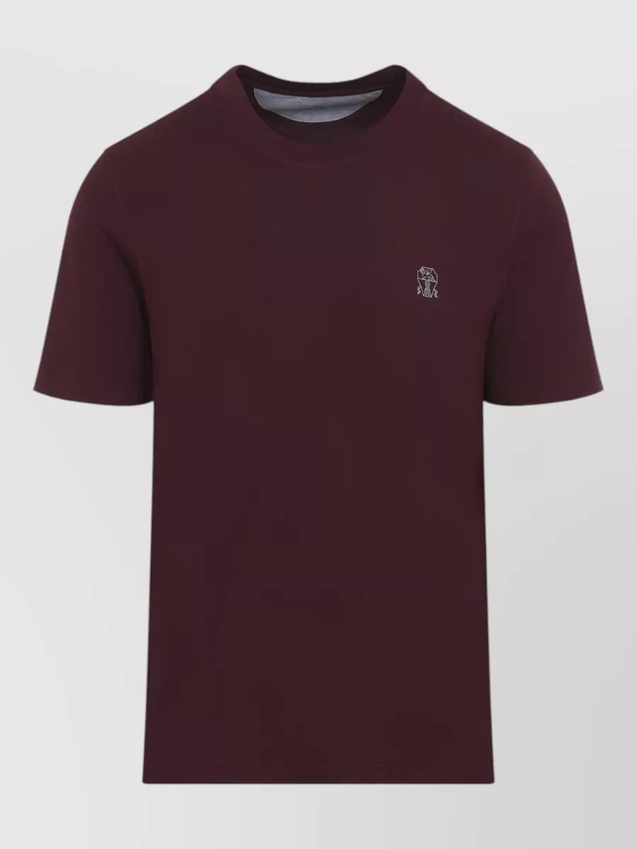 Brunello Cucinelli cotton logo-print crew-neck t-shirt