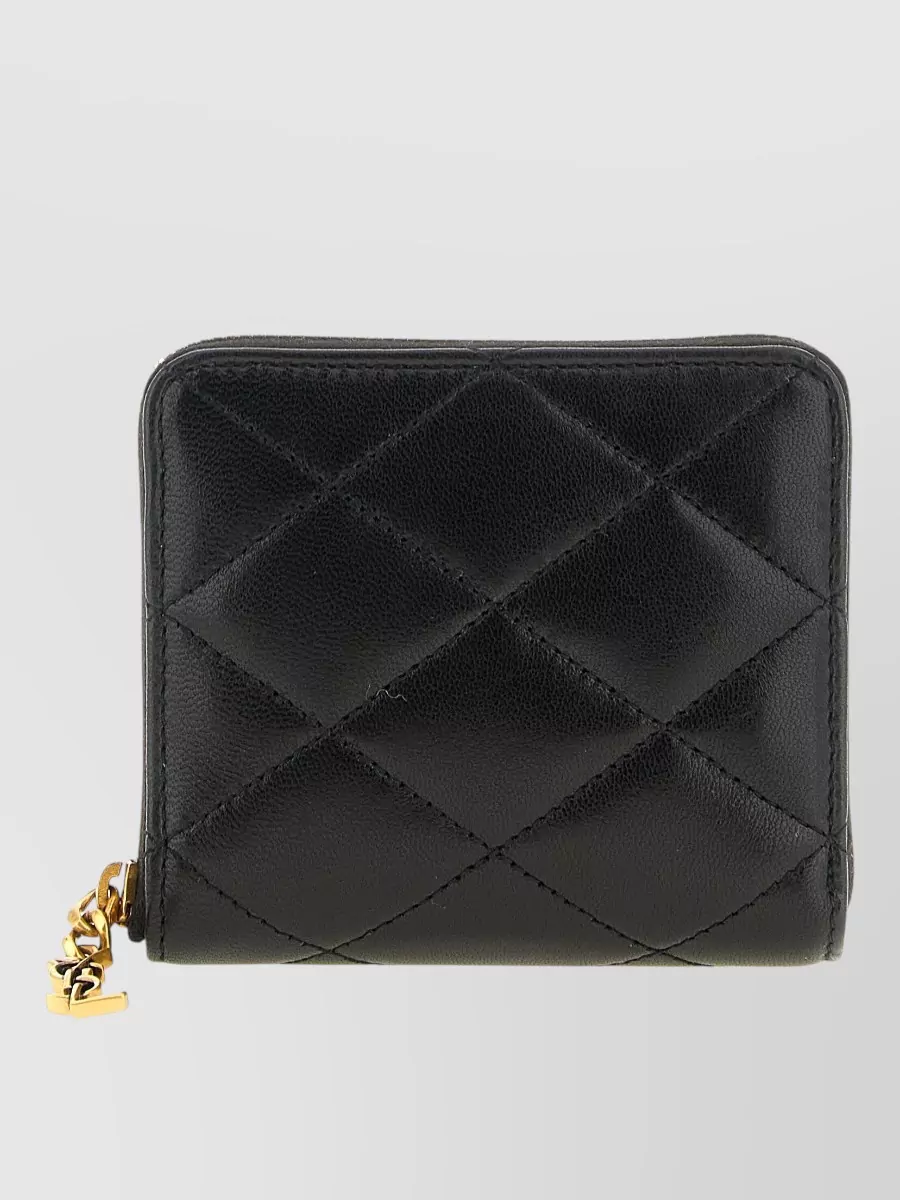 Saint Laurent lamb leather quilted wallet