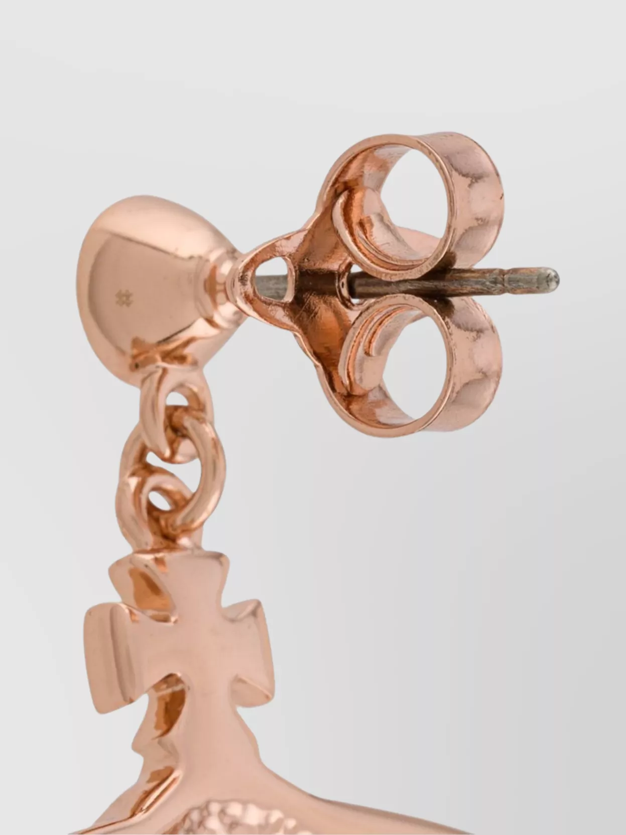 Vivienne Westwood Relief Drop Stud Earrings Orb Crystal Pair