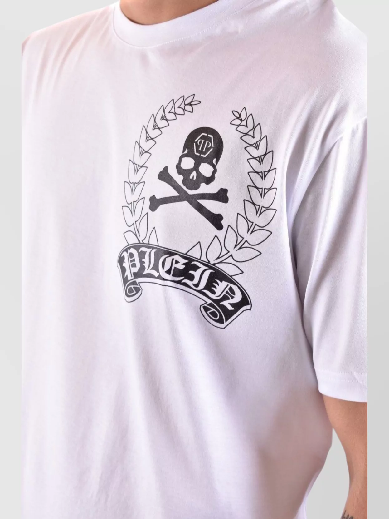 Philipp Plein Crew Neck Graphic Print Short Sleeves