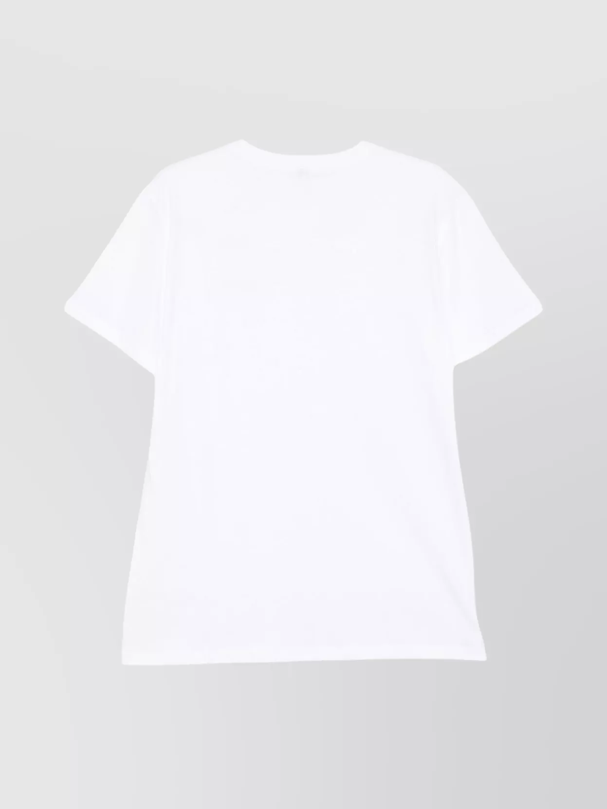 Moschino Crew Neck Short Sleeve Straight Hem T-shirt In White